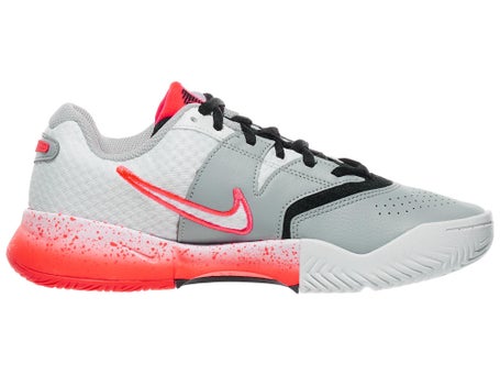 Nike Court Lite 4 PRM White/Lava/Grey Womens Shoes 