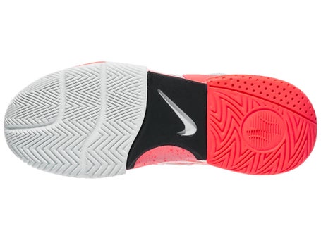 Nike Court Lite 4 PRM White/Lava/Grey Womens Shoes 