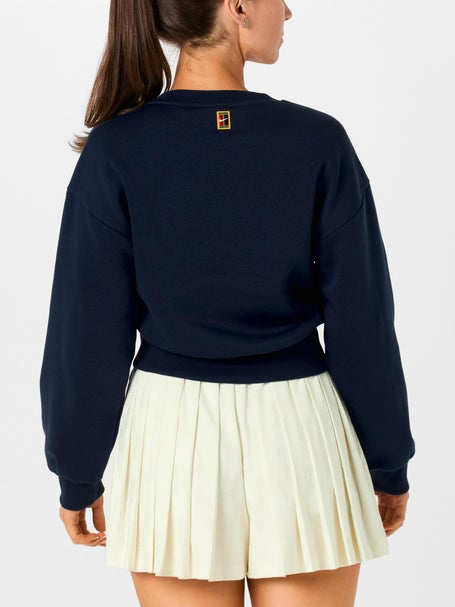 Nike Womens Spring Court Crop Fleece Crewneck