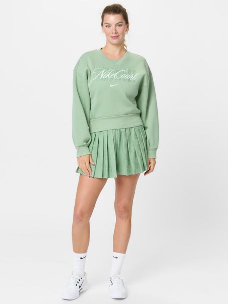 Nike Womens Summer Court Crop Fleece Crewneck