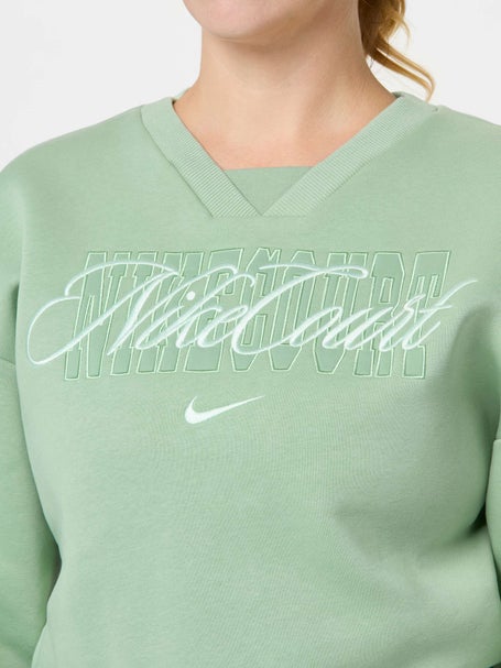 Nike Womens Summer Court Crop Fleece Crewneck