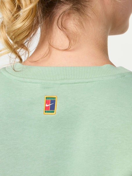 Nike Womens Summer Court Crop Fleece Crewneck