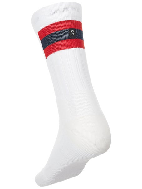 ON Tennis Crew Sock White/Red