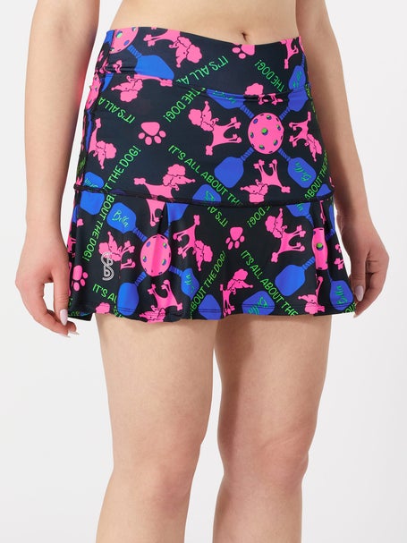 Pickleball Bella Womens Drop Pleat Skirt - Pickles