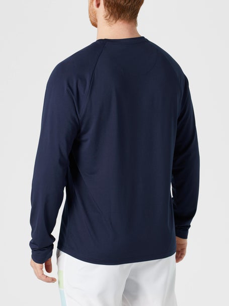 Penguin Mens Core LS Raglan Pull Over - Navy
