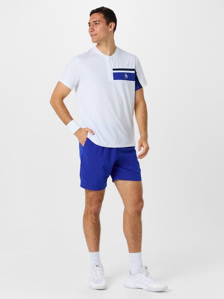 Penguin Mens Summer Chest Block Snap Henley