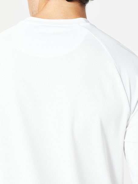 Penguin Mens Core LS Raglan Pull Over - White