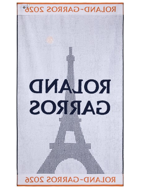 Roland Garros Beach Towel - White