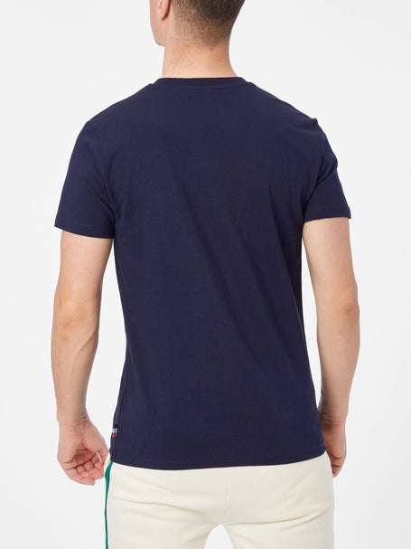 Roland Garros Mens Big Logo Flock T-Shirt