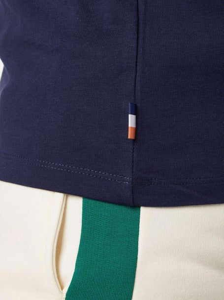 Roland Garros Mens Big Logo Flock T-Shirt