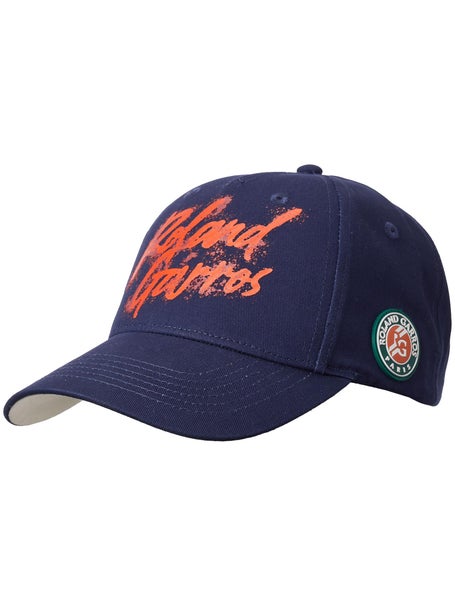 Roland Garros Mens Text Hat - Marine