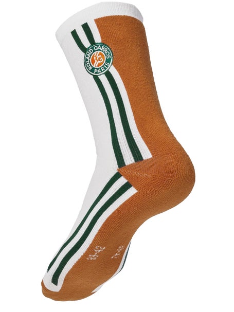 Roland Garros Stripe Logo Crew Socks