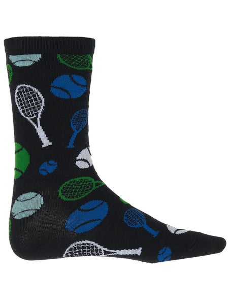 Racquet Inc Novelty Tennis Socks - Black