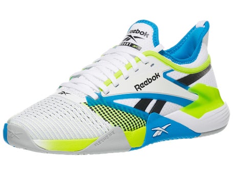 Reebok Nano Court\White/Lime/Aqua Mens Shoe