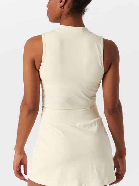 Recess Womens Clarkson Crop Tank - Cream
