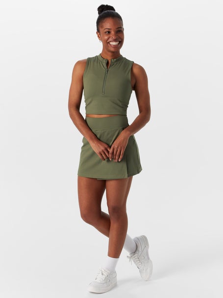 Recess Womens Clarkson Crop Tank - Olive