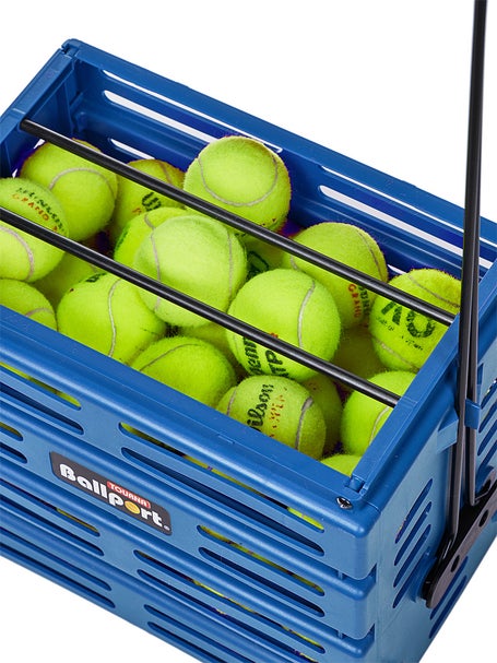 Tourna Ballport 80 Deluxe Ball Hopper Blue w/Wheels