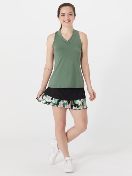 Sofibella Womens 14 UV Border Print Skirt - Camo