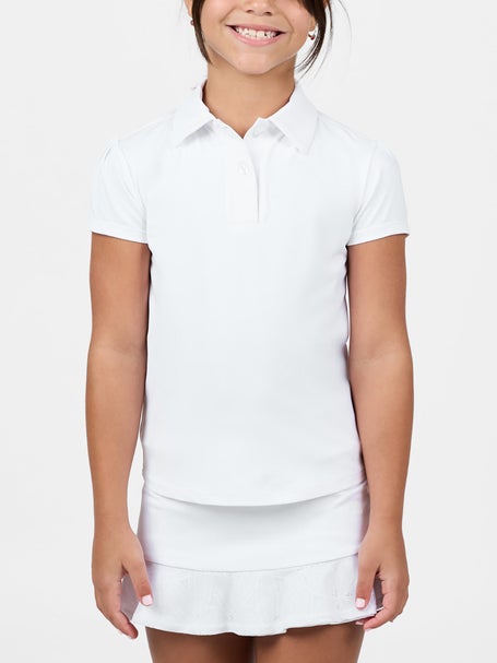 Sofibella Girls White Lotus Polo