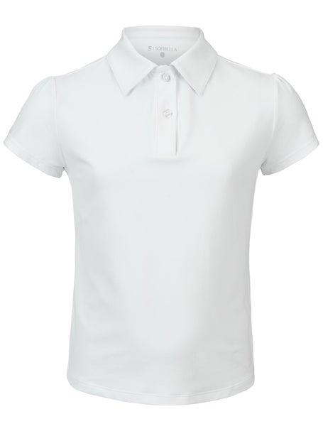 Sofibella Girls White Lotus Polo