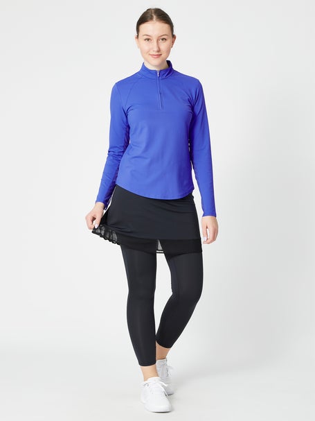 SanSoleil Womens Soltek LUX 1/4 Zip - Cobalt