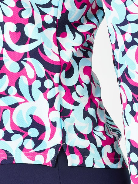 SanSoleil Womens SolTek LUX 1/4 Zip - Palazzo Fuchsia