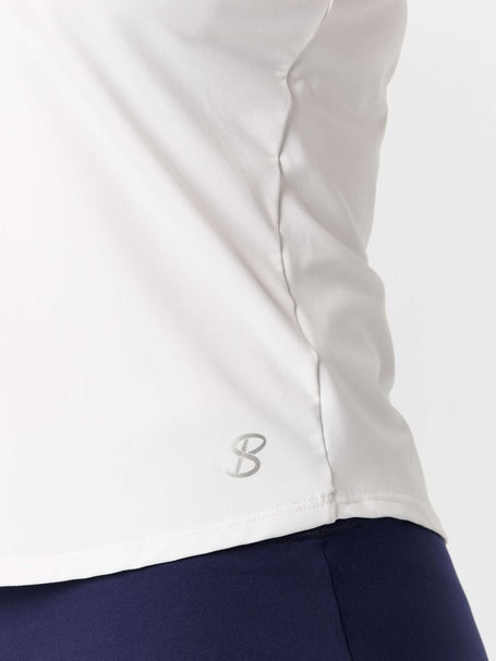Sofibella Womens Aurora Sky Racerback Polo