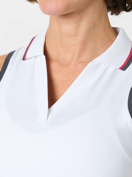 Sofibella Womens Berry Fusion Sleeveless Polo