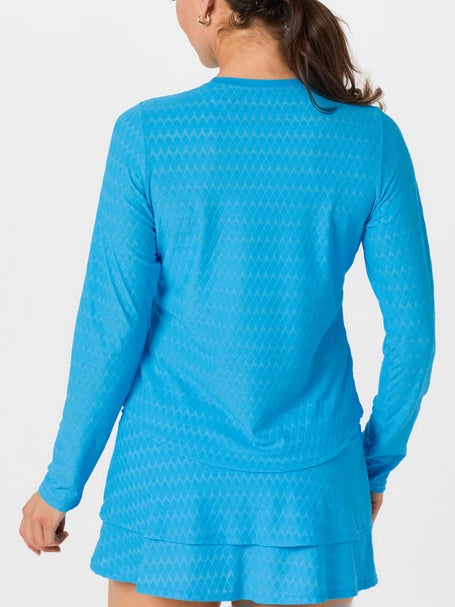 Sofibella Womens Electric Blue Long Sleeve