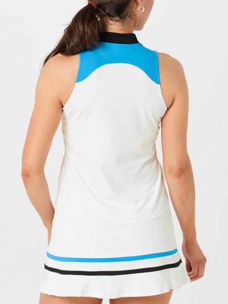Sofibella Womens Electric Blue Sleeveless Polo
