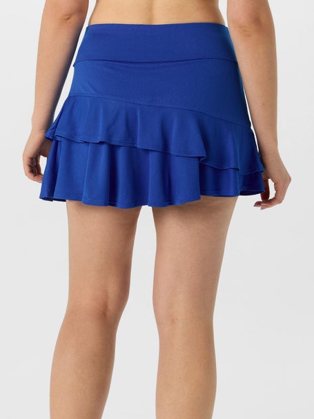 Sofibella Womens Santorini Ruffle Tier Skirt - Ocean