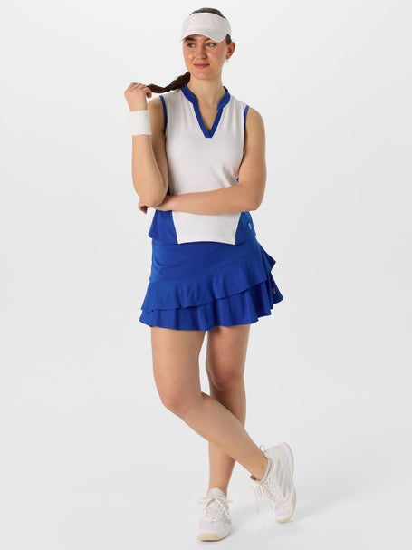 Sofibella Womens Santorini Ruffle Tier Skirt - Ocean