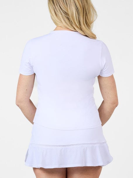 Sofibella Womens Tres Blanc Short Sleeve