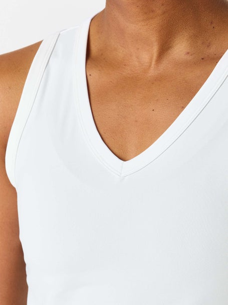 Sofibella Womens Tres Blanc V-Neck Tank