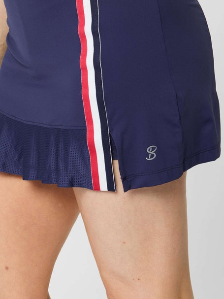 Sofibella Womens Wild Flowers Racer Pleat Skirt