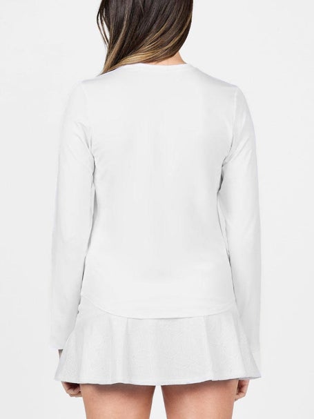 Sofibella Womens White Lotus Long Sleeve