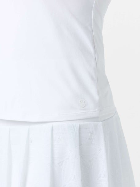 Sofibella Womens White Lotus Tank