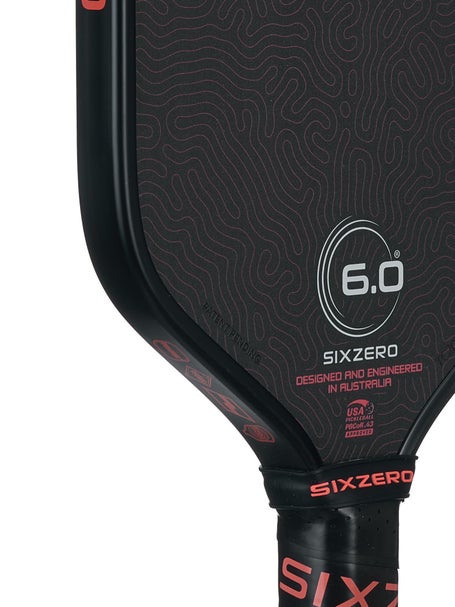 Six Zero Coral Elongated Pickleball Paddle