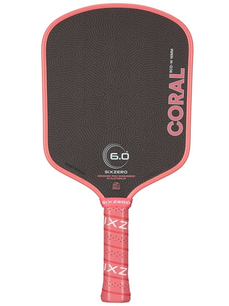 Six Zero Coral Widebody Pickleball Paddle