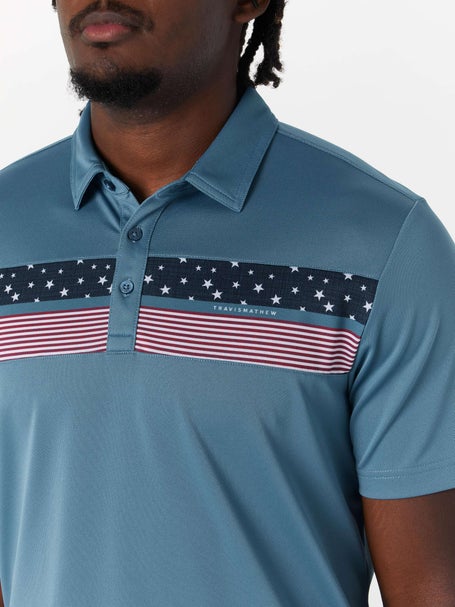 Travis Mathew Mens Good Good Patriot Polo