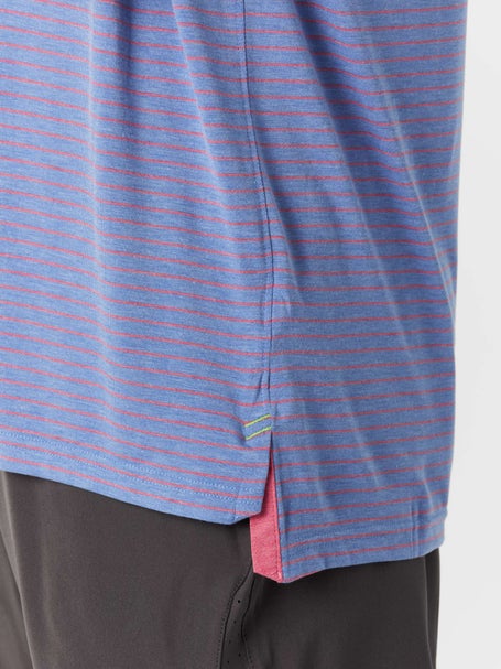tasc Mens Spring Cloud Performance Stripe Polo