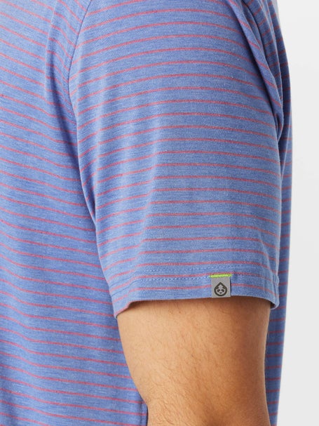 tasc Mens Spring Cloud Performance Stripe Polo