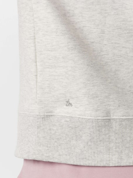 Travis Mathew Womens Cloud 1/2 Zip LS Top - Grey