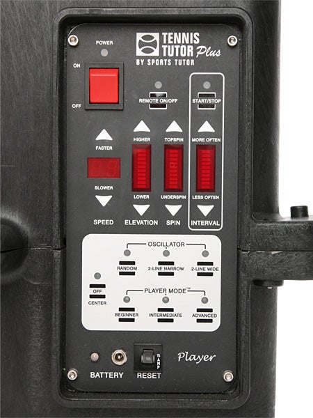 Tennis Tutor Plus Player Ball Machine w/MF Remote AC/DC