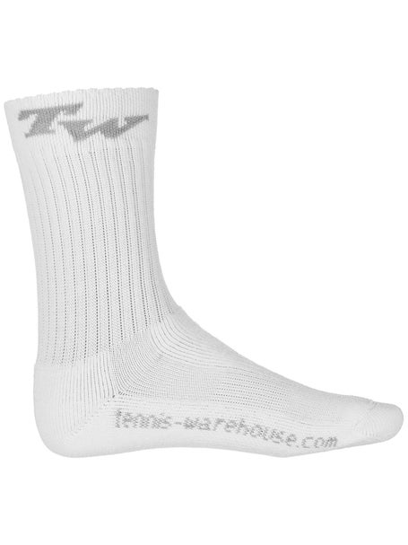 TW Performance Junior Crew Socks White