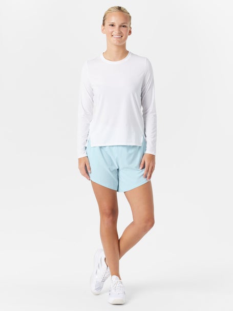 Spin-It Womens Summer Friday LS Top - White