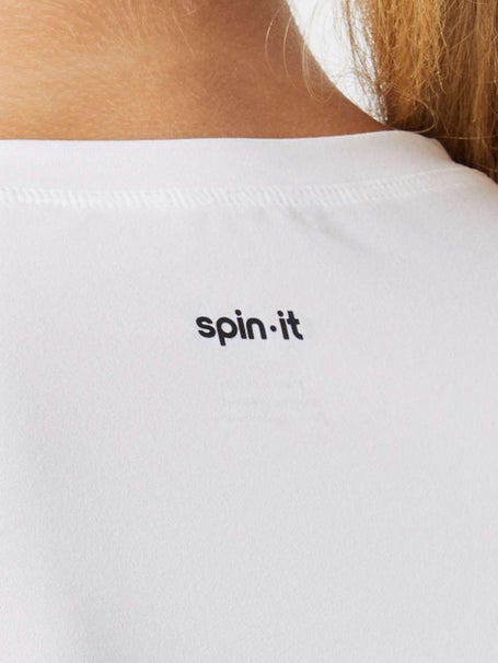Spin-It Womens Summer Friday LS Top - White
