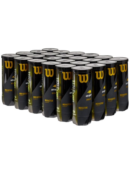 Wilson US Open High Altitude Tennis Balls 24 Can Case