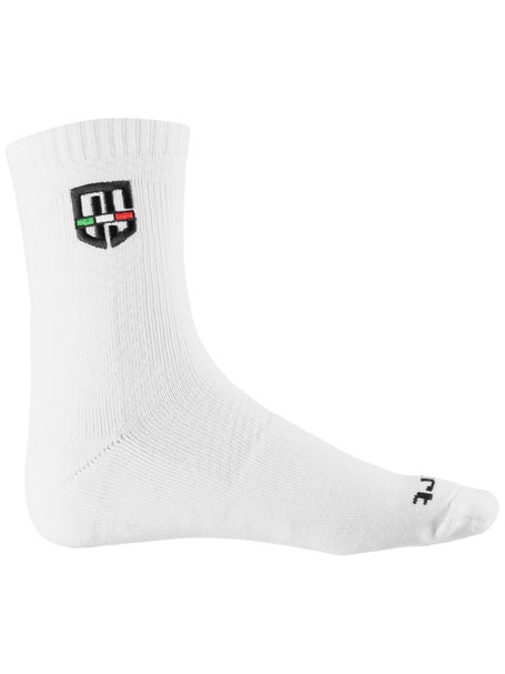 UomoSport Mens Crew Sock White