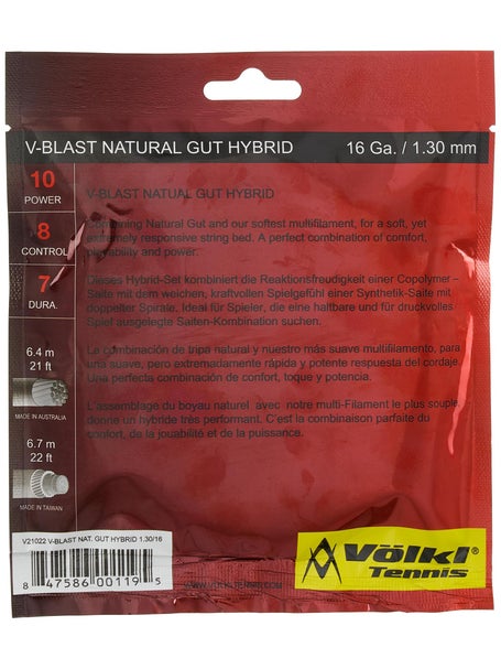 Volkl V-Blast Hybrid 16/1.30 String Yellow/Black/Silver